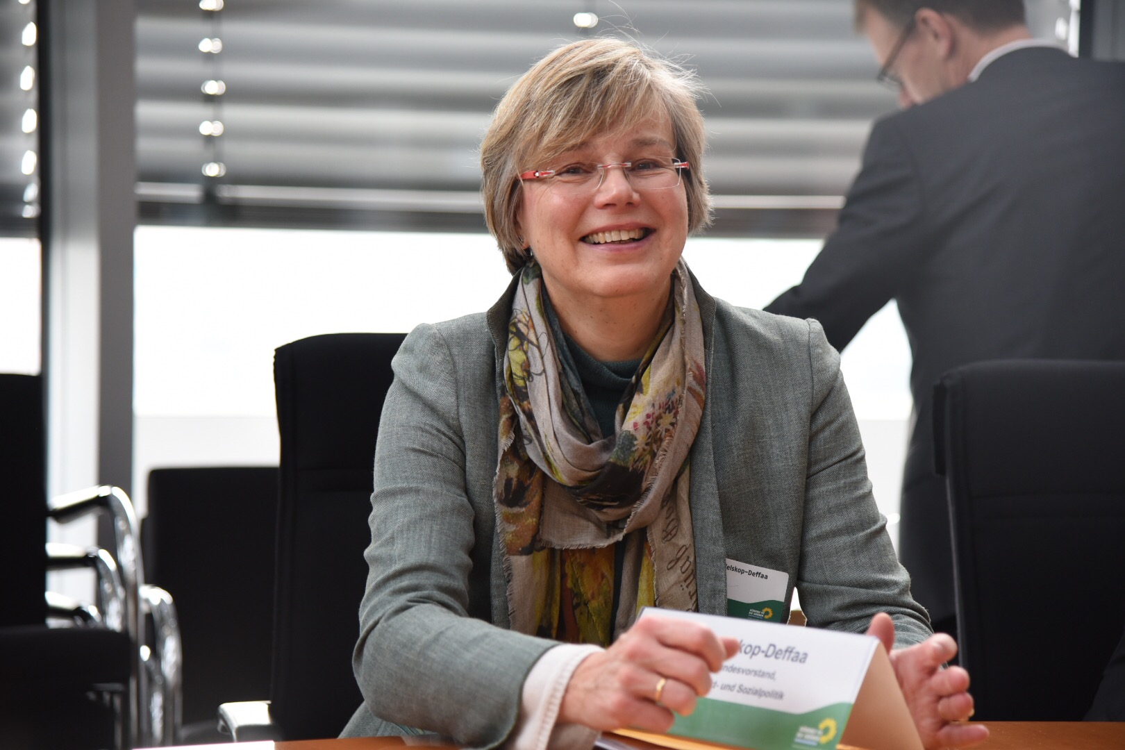 Asymmetrisch blinder Blick auf die deutsche Landschaft